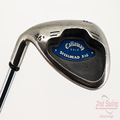 Callaway X-16 Single Iron Pitching Wedge PW 46° Callaway Stock Steel Steel Uniflex Left Handed 35.75in