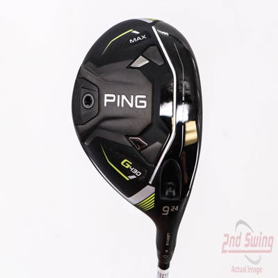 Ping G430 MAX Fairway Wood 9 Wood 9W 24° PX HZRDUS Smoke Red RDX 70 Graphite Stiff Right Handed 41.5in