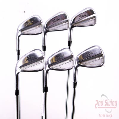 Titleist 2023 T150 Iron Set 6-PW AW Stock Steel Shaft Steel Stiff Left Handed 37.25in