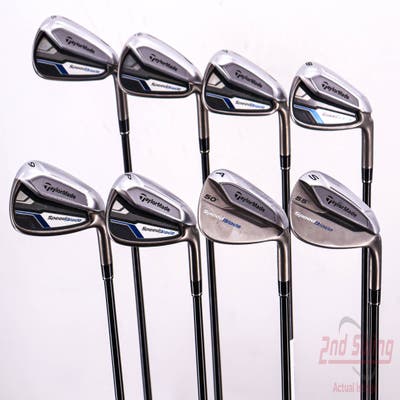 TaylorMade Speedblade Iron Set 4-PW AW SW Stock Graphite Shaft Graphite Regular Right Handed 38.5in