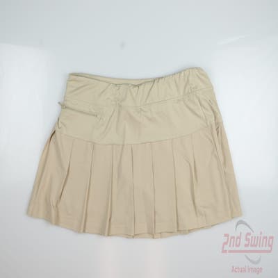 New Womens GG BLUE Skort Medium M Tan MSRP $98