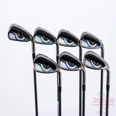 Ping Gmax Iron Set 6-PW GW SW Ping CFS Graphite Senior Right Handed Blue Dot 38.25in