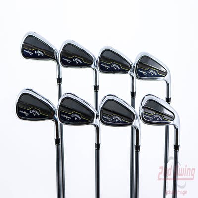 Callaway Paradym X Iron Set 4-PW AW PX HZRDUS Silver Gen4 65 Graphite Regular Right Handed 39.0in