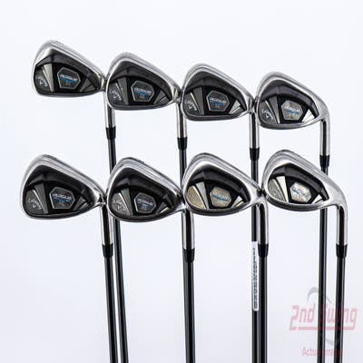 Callaway Rogue X Iron Set 5-PW GW SW Aldila Synergy Blue 60 Graphite Senior Right Handed 38.5in