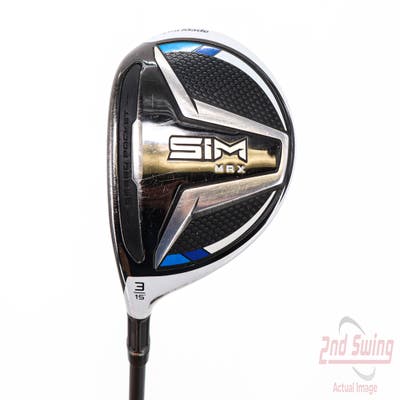 TaylorMade SIM MAX Fairway Wood 3 Wood 3W 16° Aldila Rogue Black 110 MSI 60 Graphite Stiff Left Handed 43.25in