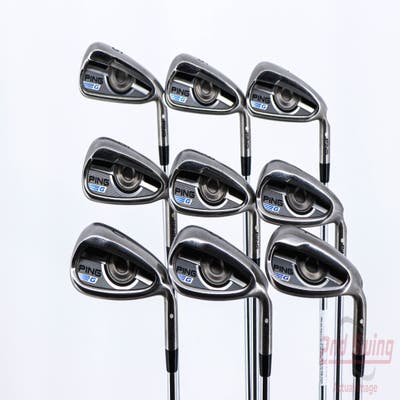 Ping 2016 G Iron Set 5-PW GW SW LW AWT 2.0 Steel Stiff Right Handed White Dot 39.25in