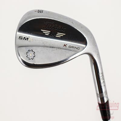 Titleist Vokey SM6 Tour Chrome Wedge Lob LW 58° 12 Deg Bounce K Grind SM6 BV Steel Wedge Flex Right Handed 35.25in