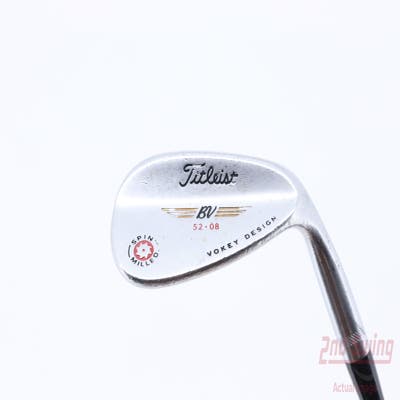 Titleist 2009 Vokey Spin Milled Chrome Wedge Gap GW 52° 8 Deg Bounce Titleist Vokey BV Steel Wedge Flex Right Handed 35.5in