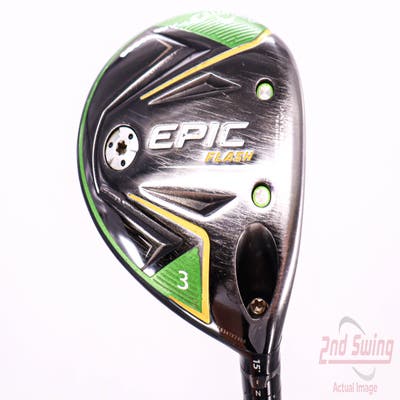 Callaway EPIC Flash Fairway Wood 3 Wood 3W 15° Project X EvenFlow Green 65 Graphite Regular Right Handed 43.25in