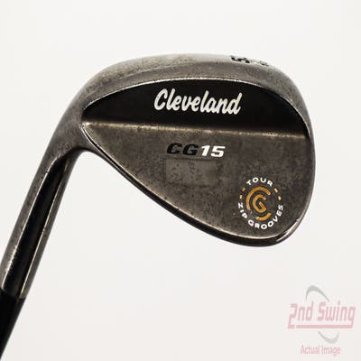 Cleveland CG15 Black Pearl Wedge Gap GW 52° 10 Deg Bounce Cleveland Traction Wedge Steel Wedge Flex Left Handed 35.75in