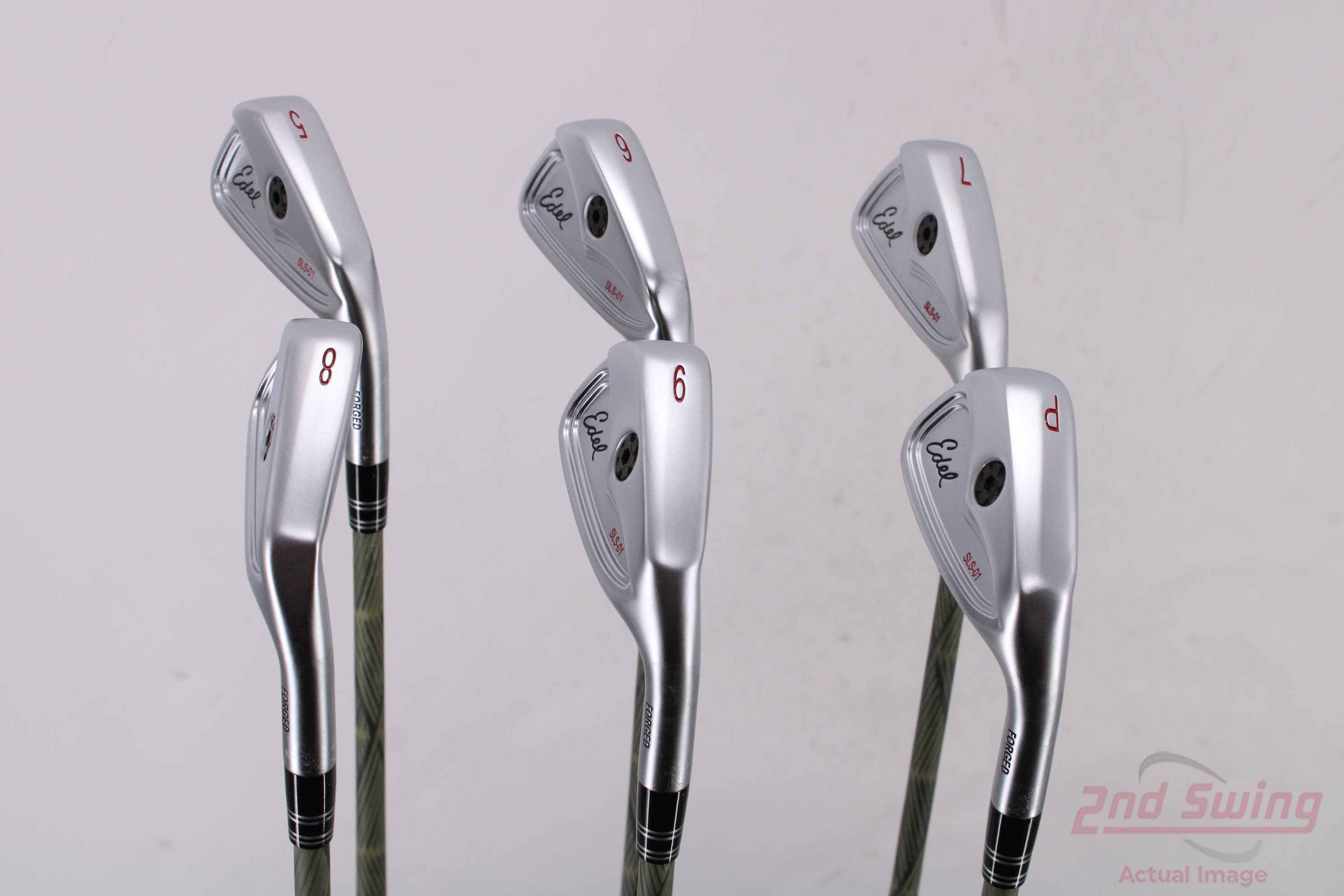 Mint Edel SLS-01 Iron Set 5-PW Paderson Kinetixx Single Length KG95SL  Graphite Regular Right Handed 37.25in