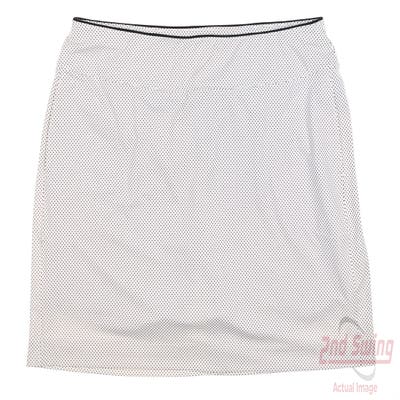 New Womens Fairway & Greene Wren Skort X-Large XL White/Black MSRP $120