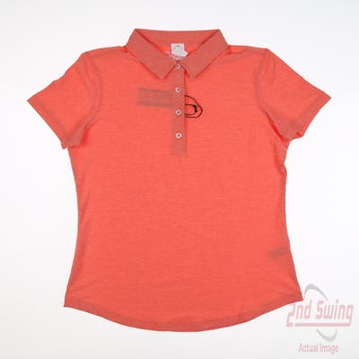 New Womens Straight Down Polo Small S Guava Red MSRP $70