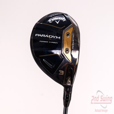 Mint Callaway Paradym Fairway Wood 3 Wood 3W 15° PX HZRDUS Silver Gen4 60 Graphite Stiff Right Handed 43.25in