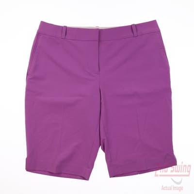 New Womens Fairway & Greene Macie Shorts 8 Purple MSRP $105