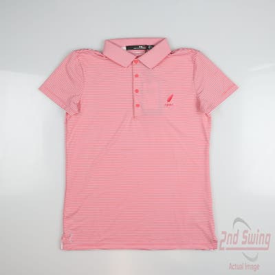 New W/ Logo Womens Ralph Lauren RLX Golf Polo X-Small XS Red MSRP $90