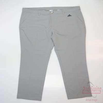 New Mens Adidas Golf Pants 36 x32 Gray MSRP $70