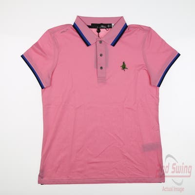 New W/ Logo Womens Ralph Lauren RLX Polo Medium M Pink MSRP $110