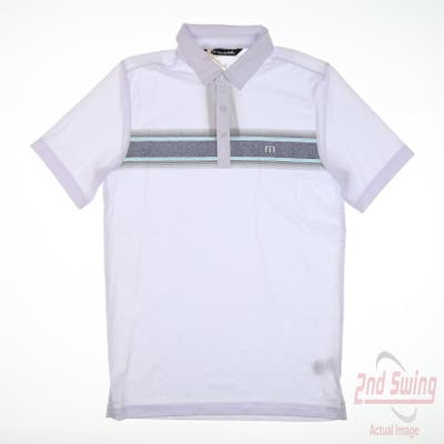 New Mens Travis Mathew Polo Small S White MSRP $100