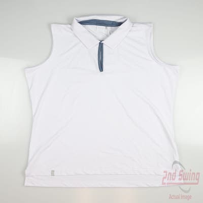 New Womens Ping Golf Sleeveless Polo X-Large XL (Size: 14) White MSRP $75