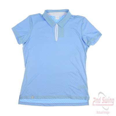 New Womens Ping Golf Polo Large L (Size: 12) Blue MSRP $75