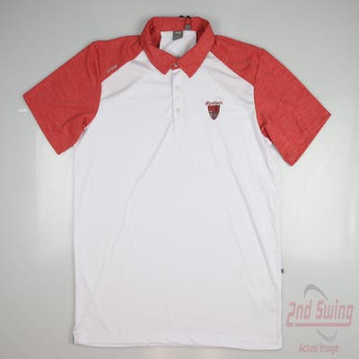 New W/ Logo Mens Ping Golf Polo X-Large XL Red/White MSRP $80