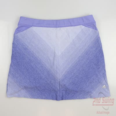 New Womens Adidas Golf Skort Large L Purple MSRP $65