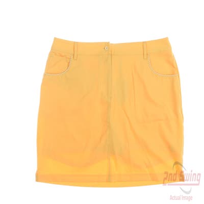 New Womens Greg Norman Golf Skort 12 Orange MSRP $70