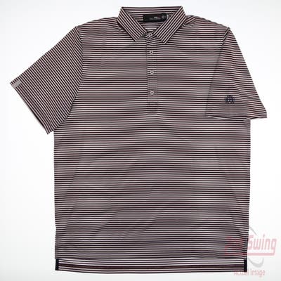 New W/ Logo Mens Ralph Lauren RLX Polo X-Large XL Red MSRP $100