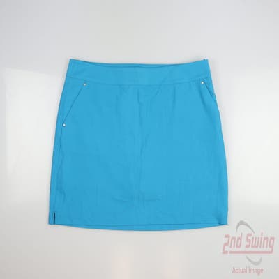 New Womens Greg Norman Golf Skort 8 Blue MSRP $69