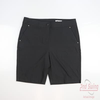 New Womens Greg Norman Golf Skort 10 Black MSRP $59