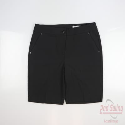 New Womens Greg Norman Golf Skort 6 Black MSRP $59