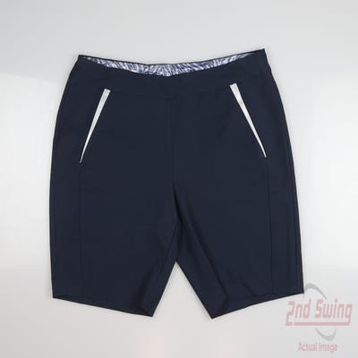 New Womens Greg Norman Golf Skort 10 Navy Blue MSRP $59