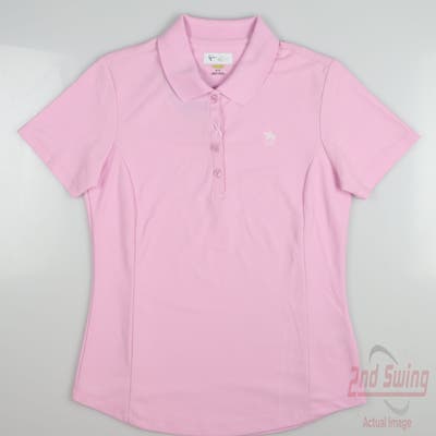 New W/ Logo Womens Greg Norman Golf Polo Small S Pink MSRP $40