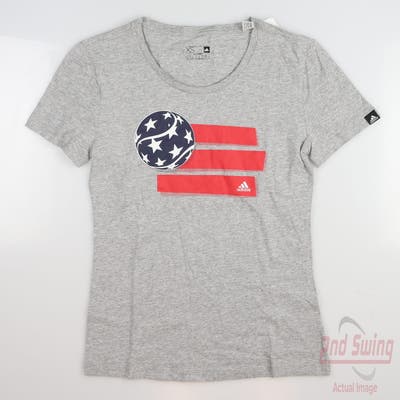 New Womens Adidas Golf T-Shirt X-Small XS Gray MSRP $28