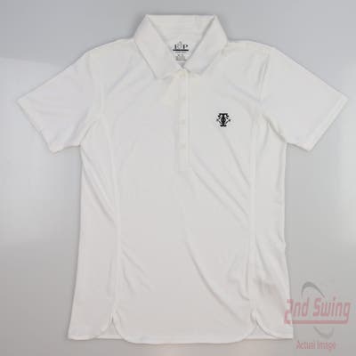 New W/ Logo Womens EP Pro Golf Polo X-Small XS White MSRP $65