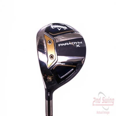 Callaway Paradym X Fairway Wood 5 Wood 5W 18° PX HZRDUS Silver Gen4 60 Graphite Stiff Left Handed 42.75in