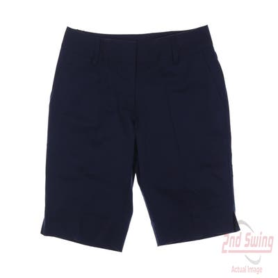 New Womens Adidas Shorts 8 Navy Blue MSRP $70