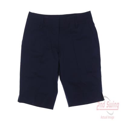 New Womens Adidas Shorts 8 Navy Blue MSRP $70