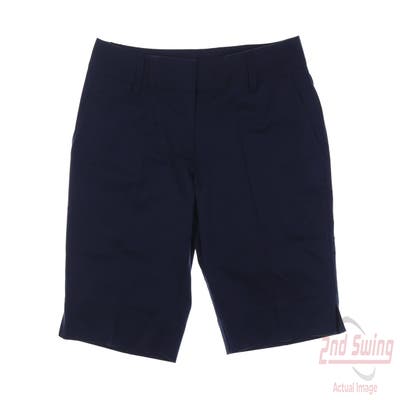 New Womens Adidas Shorts 6 Navy Blue MSRP $70