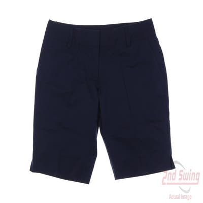 New Womens Adidas Shorts 6 Navy Blue MSRP $70