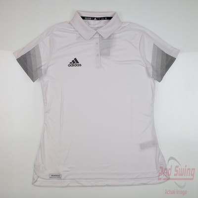 New Womens Adidas Polo Medium M White MSRP $70