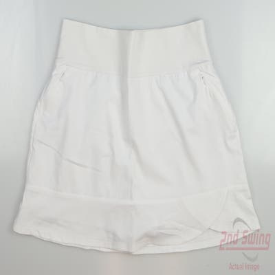 New Womens Adidas Golf Skort Large L White MSRP $75