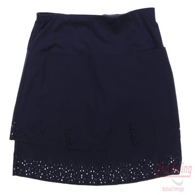 New Womens Lucky In Love Golf Skort Large L Navy Blue MSRP $98