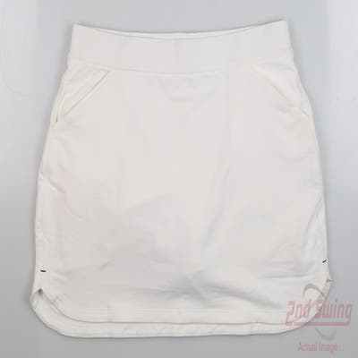 New W/ Logo Womens Peter Millar Skort Medium M White MSRP $109