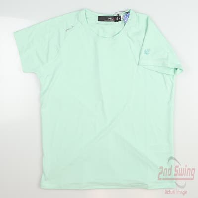 New W/ Logo Womens Ralph Lauren RLX Golf T-Shirt X-Small XS Green MSRP $58