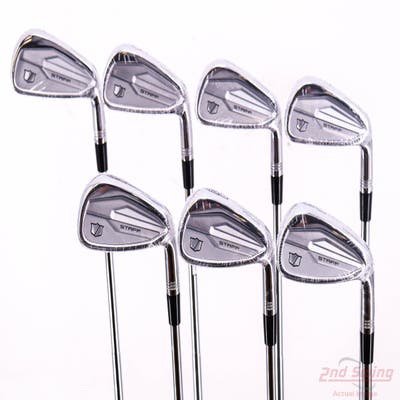 Mint Wilson Staff 2024 Staff Model CB Iron Set 4-PW Dynamic Gold Mid 115 Steel Stiff Right Handed -1/4"