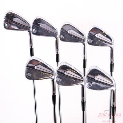 Mint Wilson Staff 2024 Staff Model Blade Iron Set 4-PW Dynamic Gold Mid 115 Steel Stiff Right Handed -1/4"