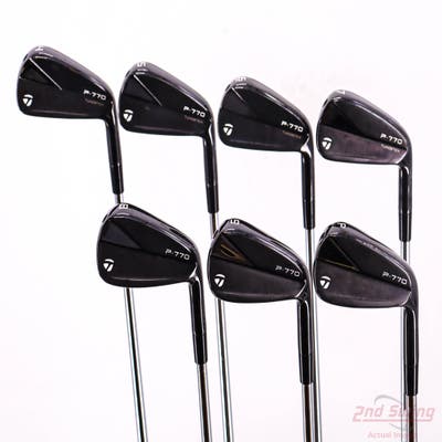 TaylorMade 2023 P770 Black Iron Set 4-PW Project X Rifle 6.5 Steel X-Stiff Right Handed -1/4"