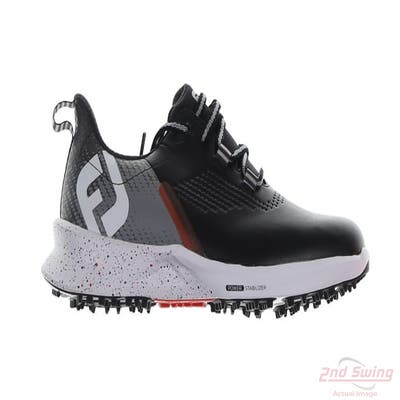 New Mens Golf Shoe Footjoy Fuel Medium 11 Black/Grey MSRP $145 55428